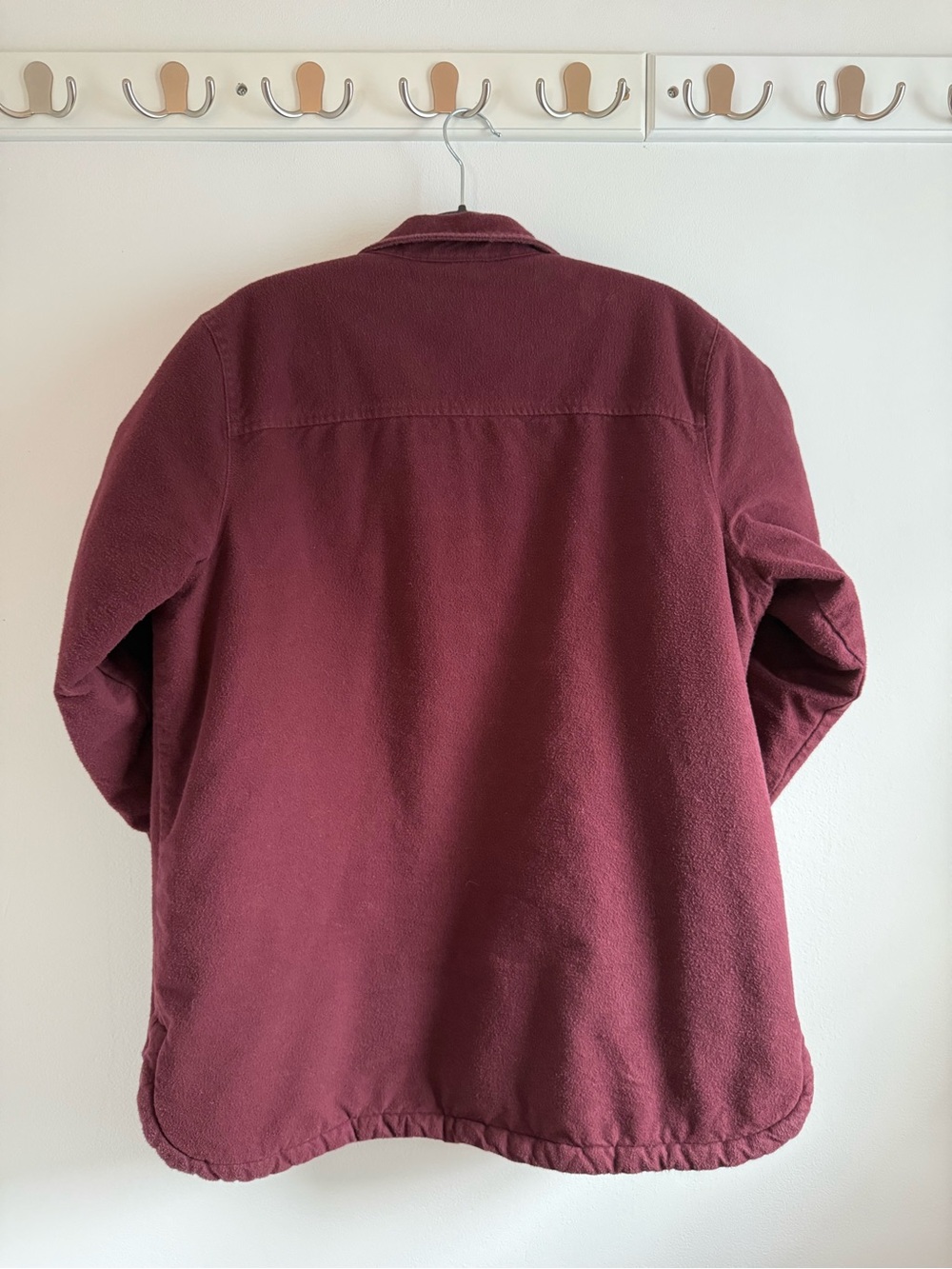 Vintage L.L. Bean Maroon Sherpa-Lined Barn Jacket - Picture 2 of 12